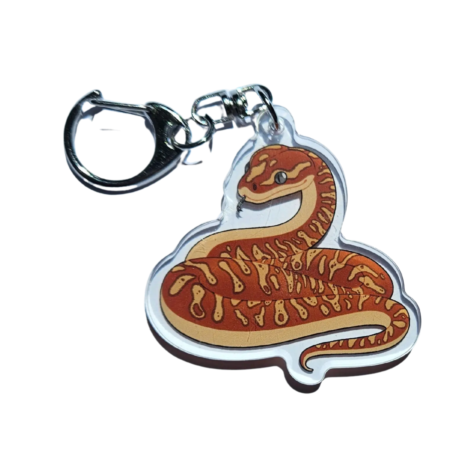 Bredli Python Acrylic Keychain Hecko Gecko