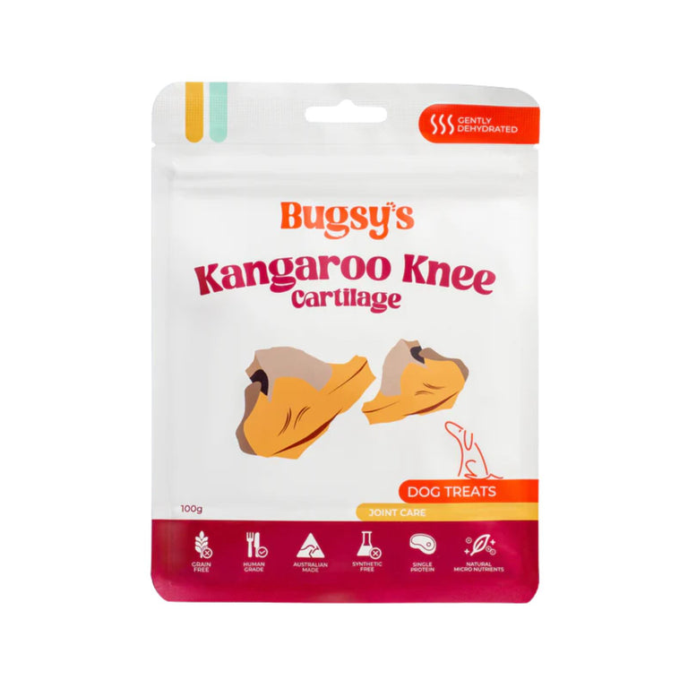 Bugsy's Kangaroo Knee Cartilage Dog Treat - 100g