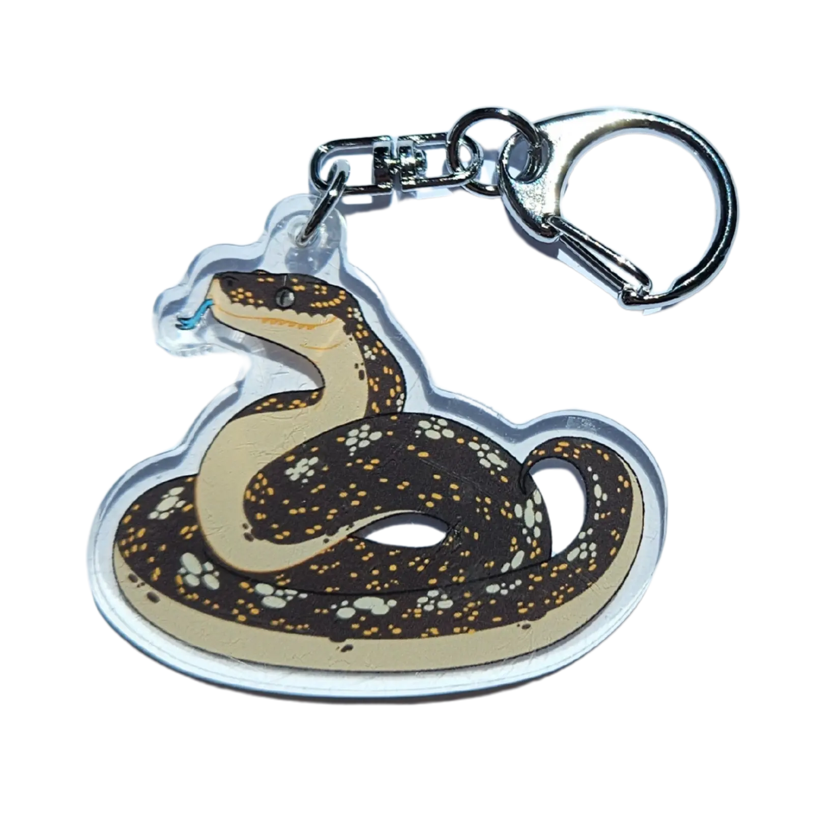 Diamond Python Acrylic Keychain Hecko Gecko