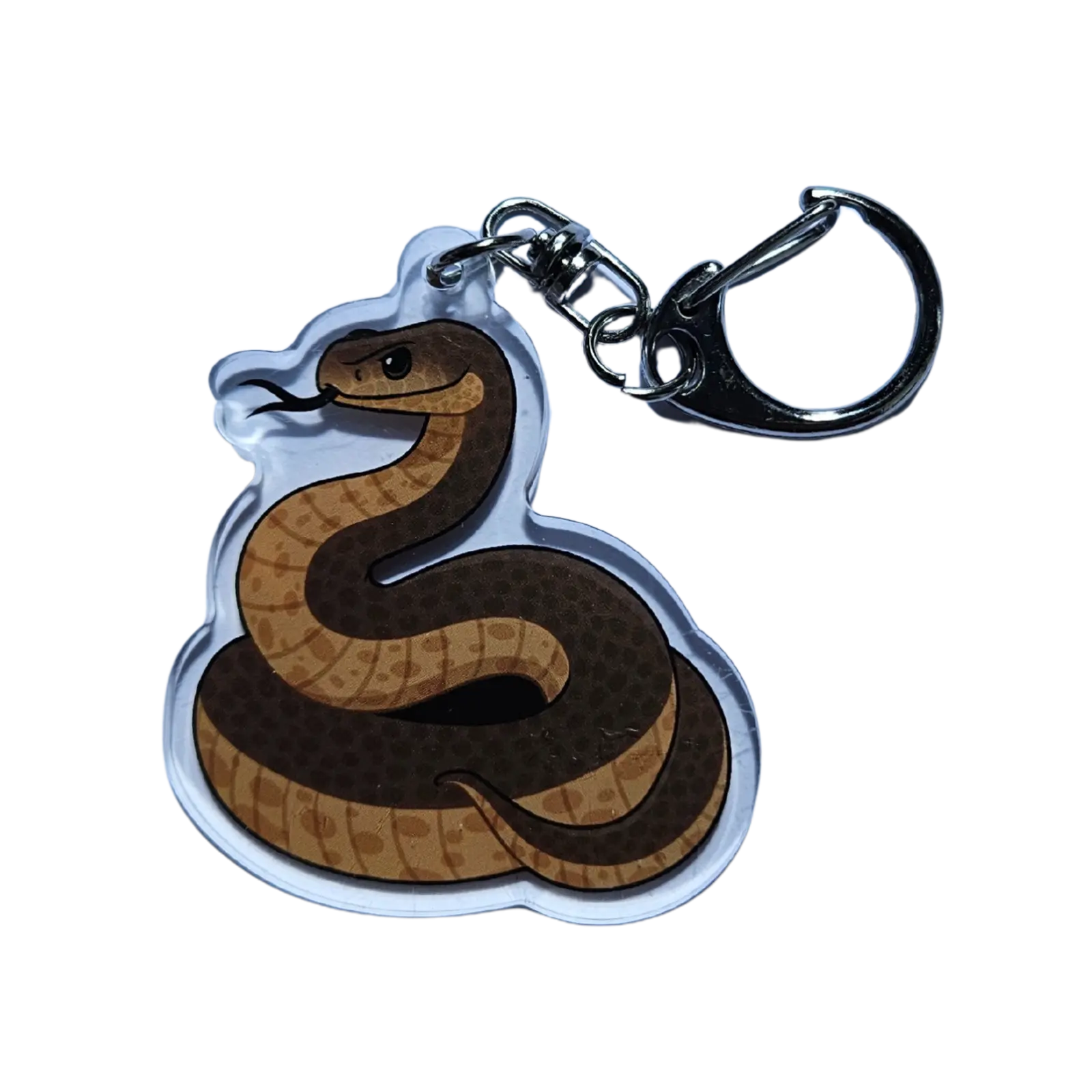Eastern Brown Snake Acrylic Keychain Hecko Gecko