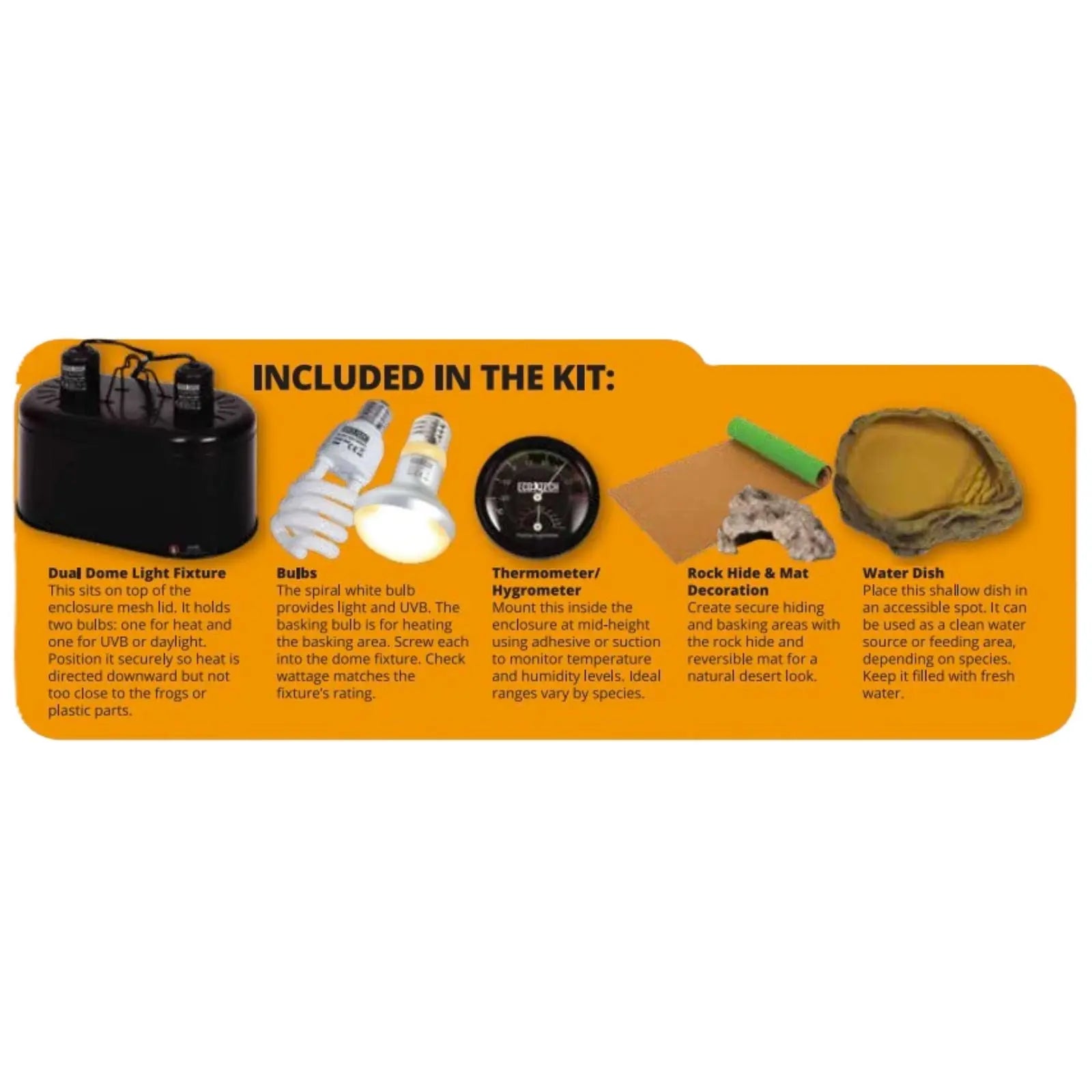 Eco Tech Bearded Dragon Starter Kit 60x45x45cm Eco Tech