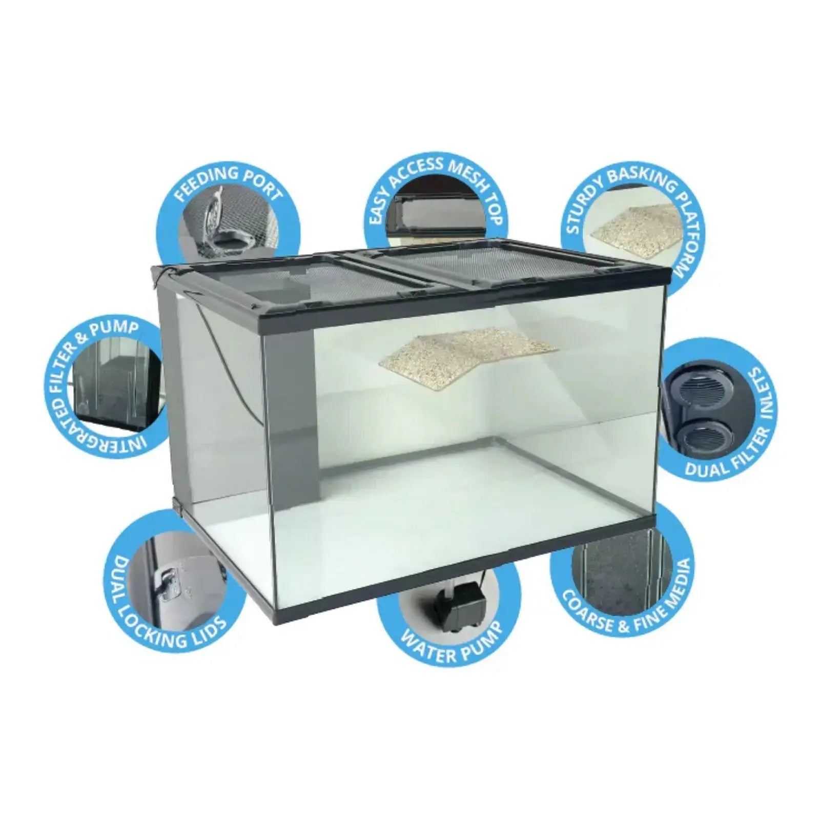 Eco Tech Turtle Hatchling Aquarium 71x51x45cm Eco Tech