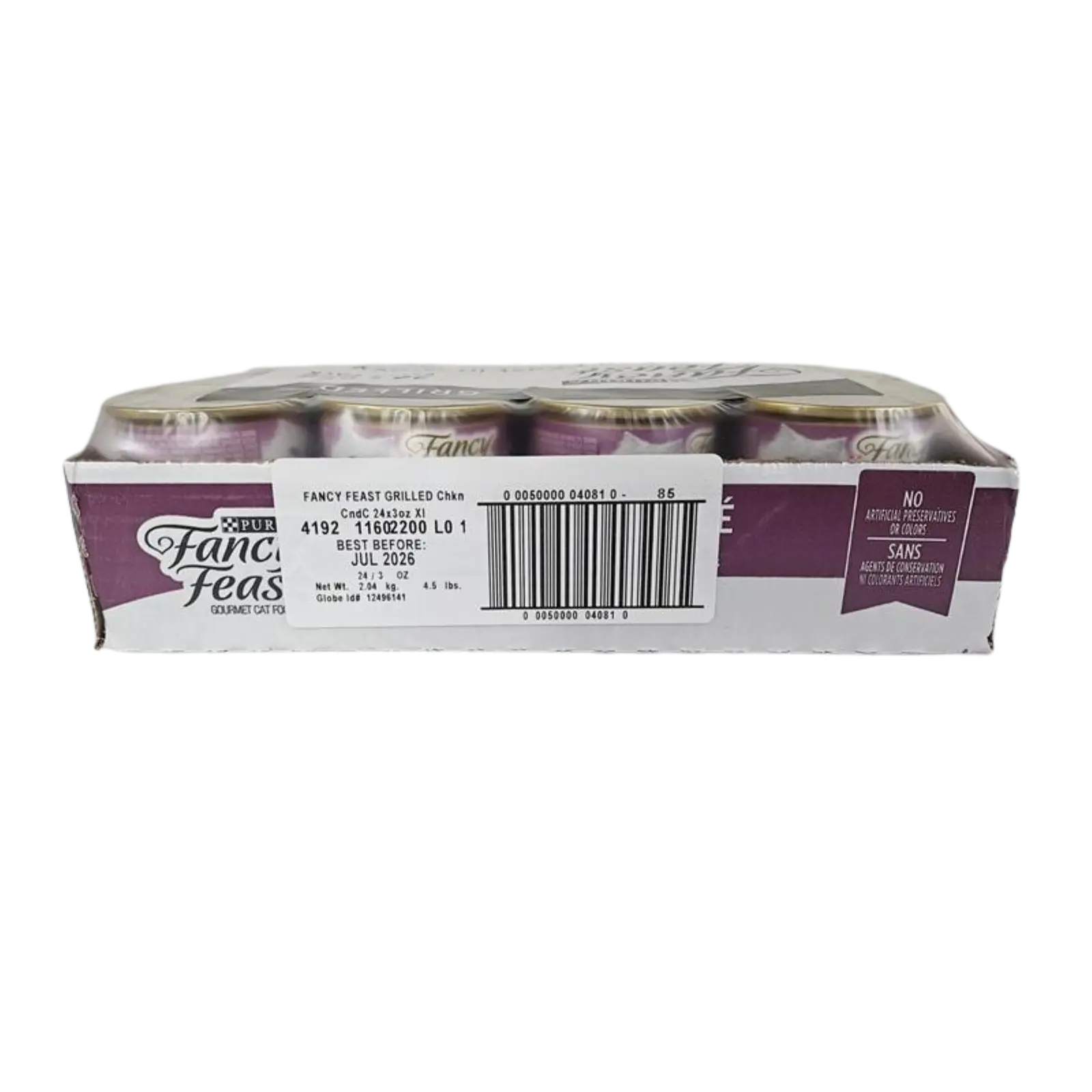 Fancy Feast Cat Food Can Adult Grilled Chicken Feast in Gravy - Tray Packaging Fancy Feast