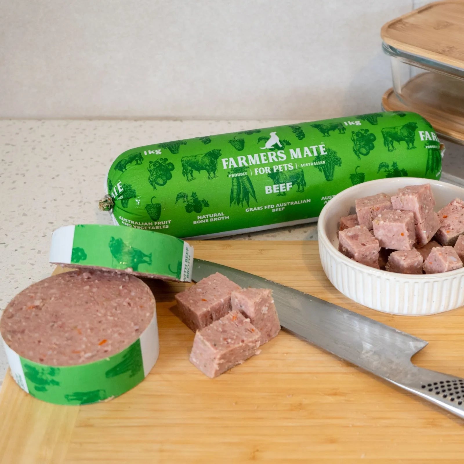 Farmers Mate for Pets Fresh Beef Roll