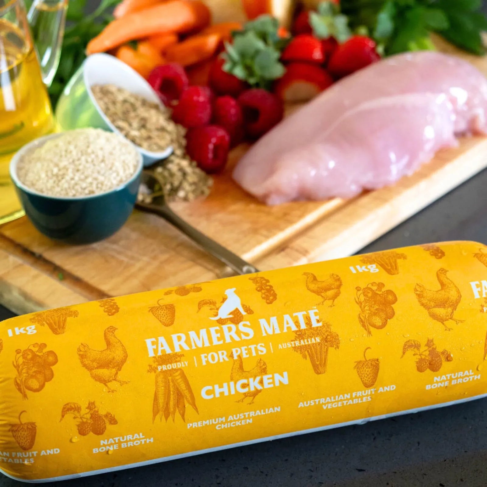 Farmers Mate for Pets Fresh Chicken Roll