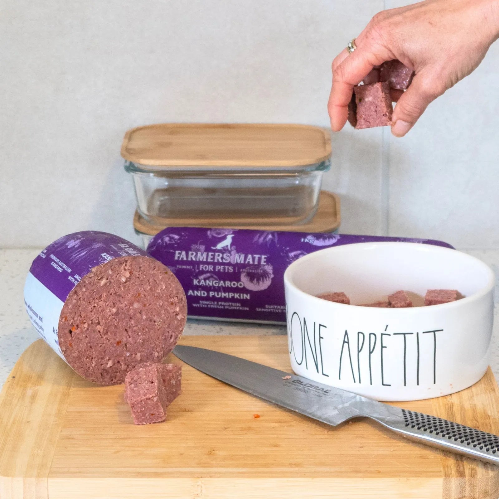 Farmers Mate for Pets Fresh Kangaroo Roll