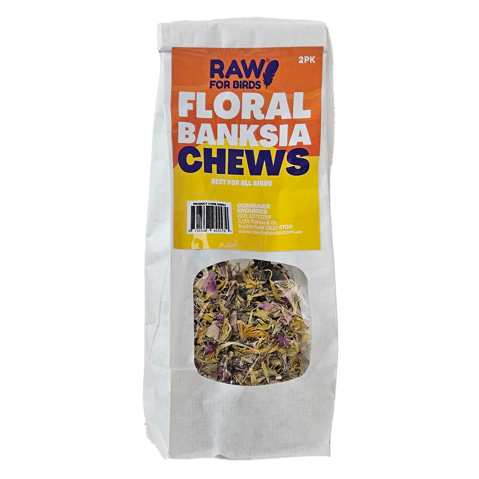 Raw for Birds Floral Banksia Chews
