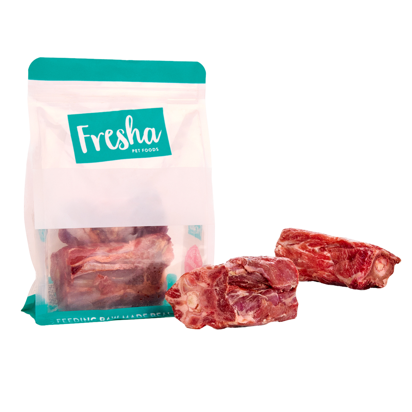 Fresha Lamb Neck Bone Chews 2 pack Fresha