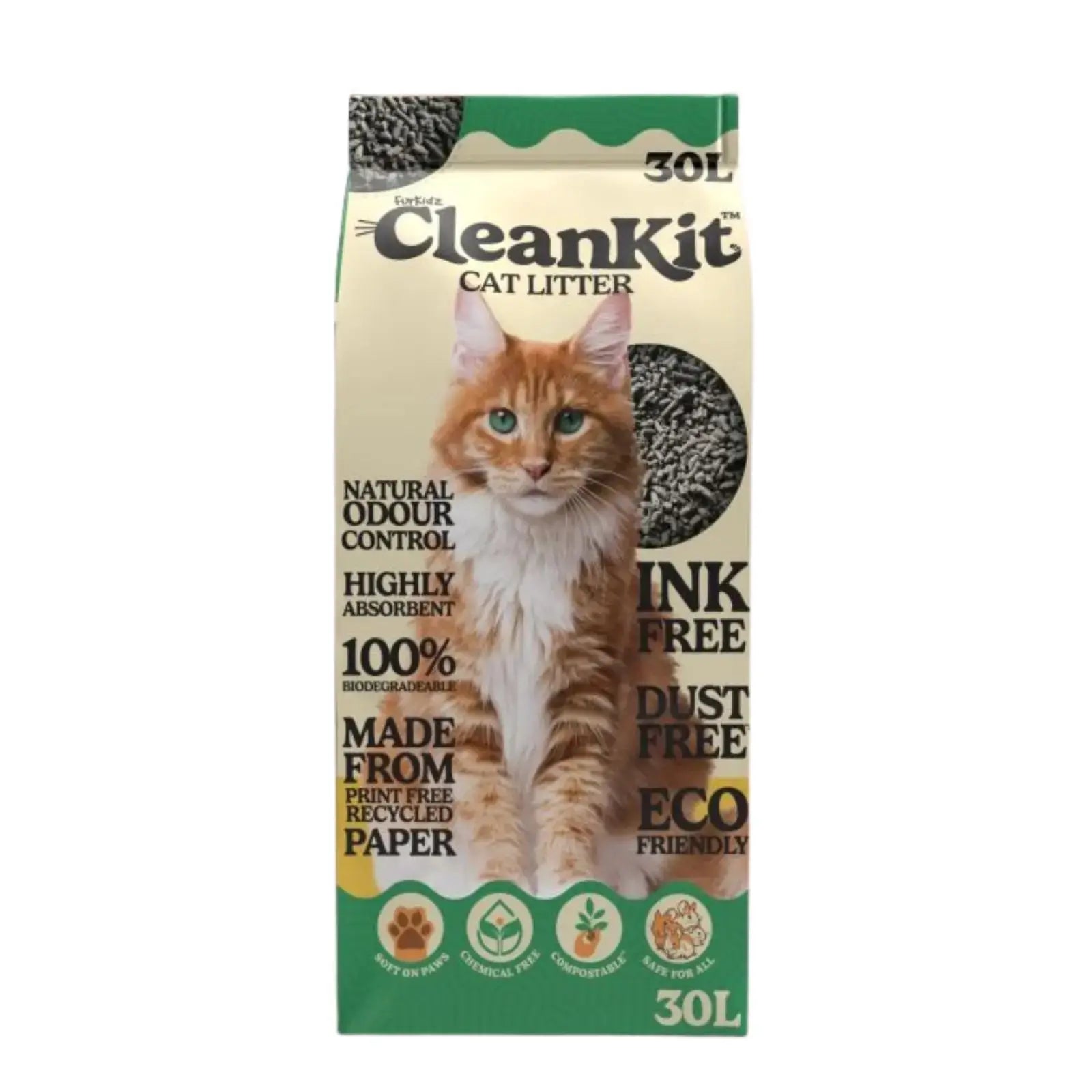 FurKidz Clean Kit Paper Pellet Cat Litter FurKidz