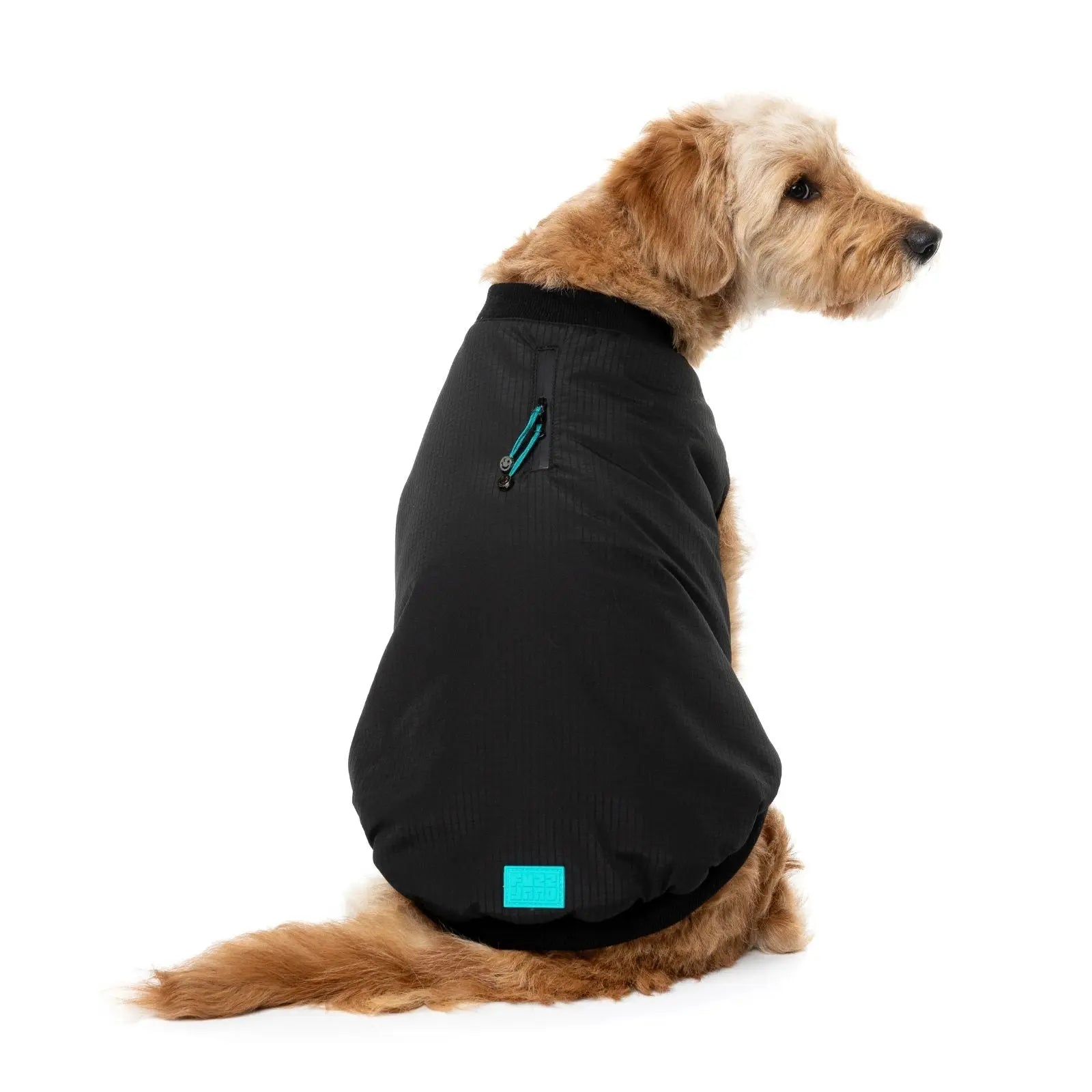 Fuzzyard Bomber Jacket  Dog Coat - Black Fuzzyard
