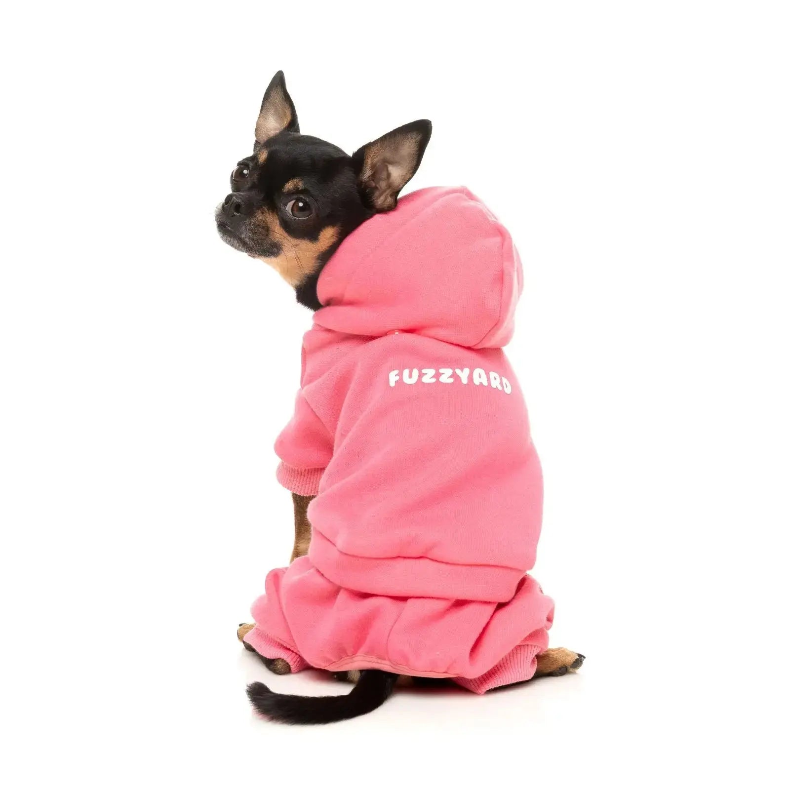 Fuzzyard Chillin' Tracksuit  Dog Coat - Pink Fuzzyard
