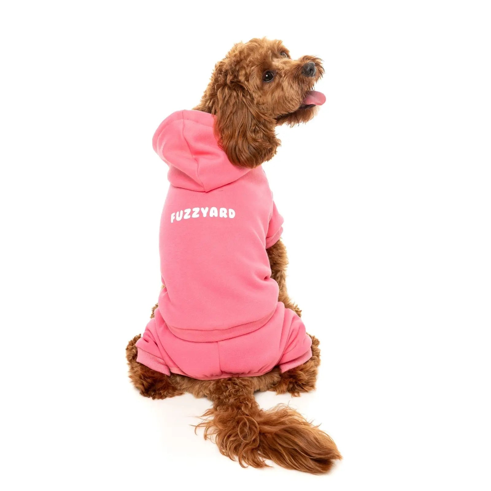 Fuzzyard Chillin' Tracksuit  Dog Coat - Pink Fuzzyard