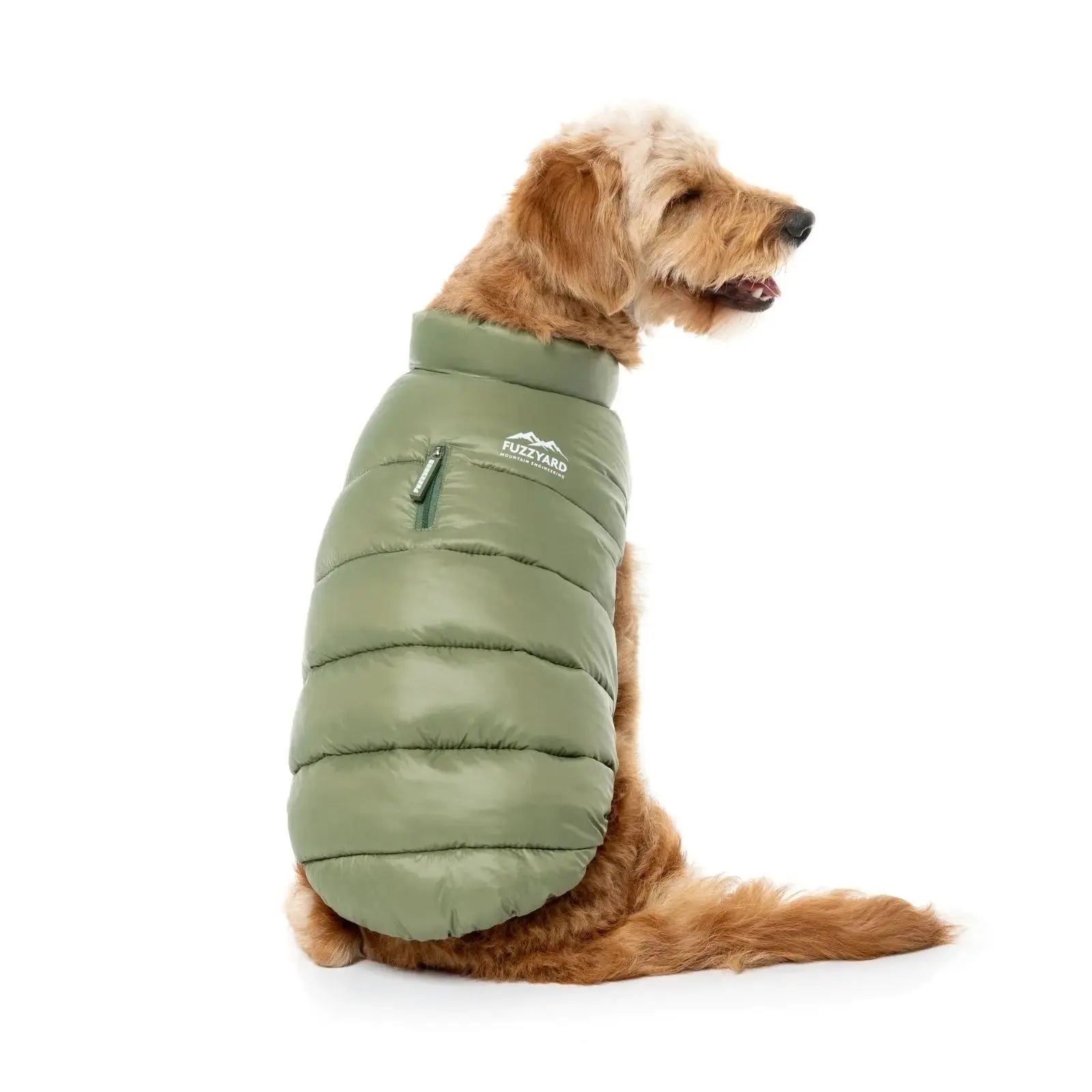 Fuzzyard East Harlem Puffer  Dog Coat - Khaki Fuzzyard