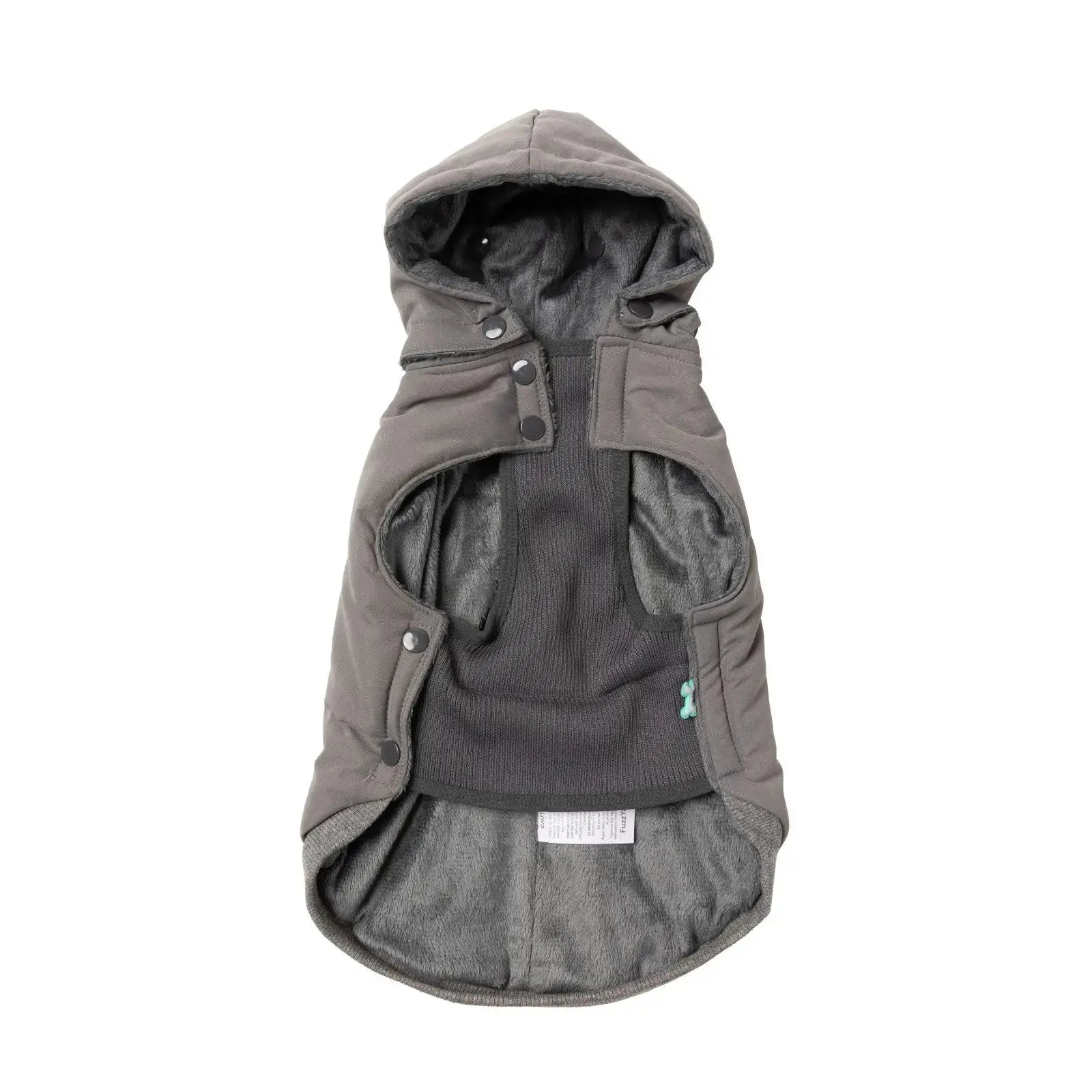 Fuzzyard Essential Padded Jacket  Dog Coat - Grey Fuzzyard