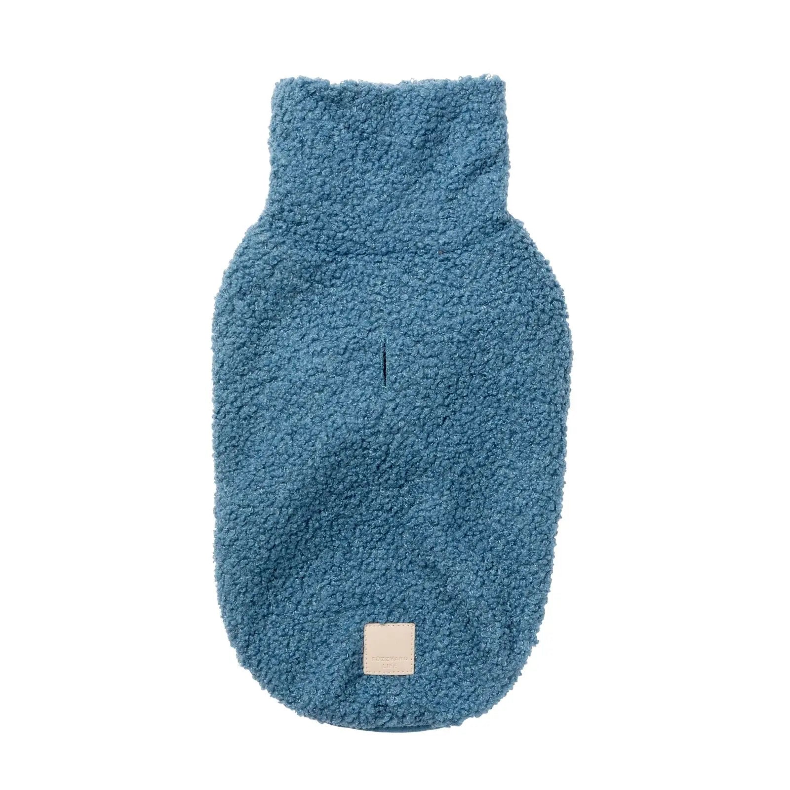 Fuzzyard Life Boucle Sweater  Dog Coat - French Blue Fuzzyard