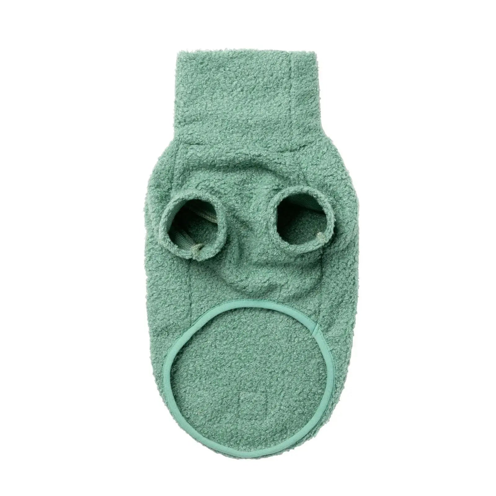 Fuzzyard Life Boucle Sweater  Dog Coat - Myrtle Green Fuzzyard