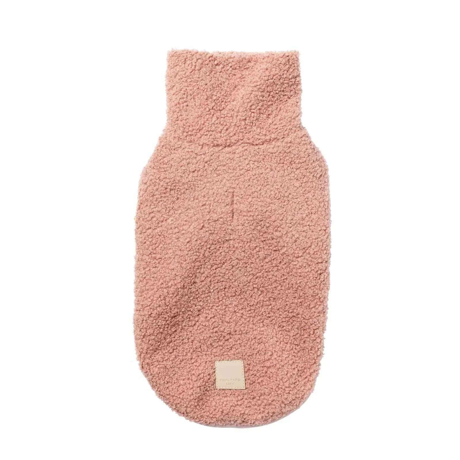 Fuzzyard Life Boucle Sweater  Dog Coat - Soft Blush Fuzzyard