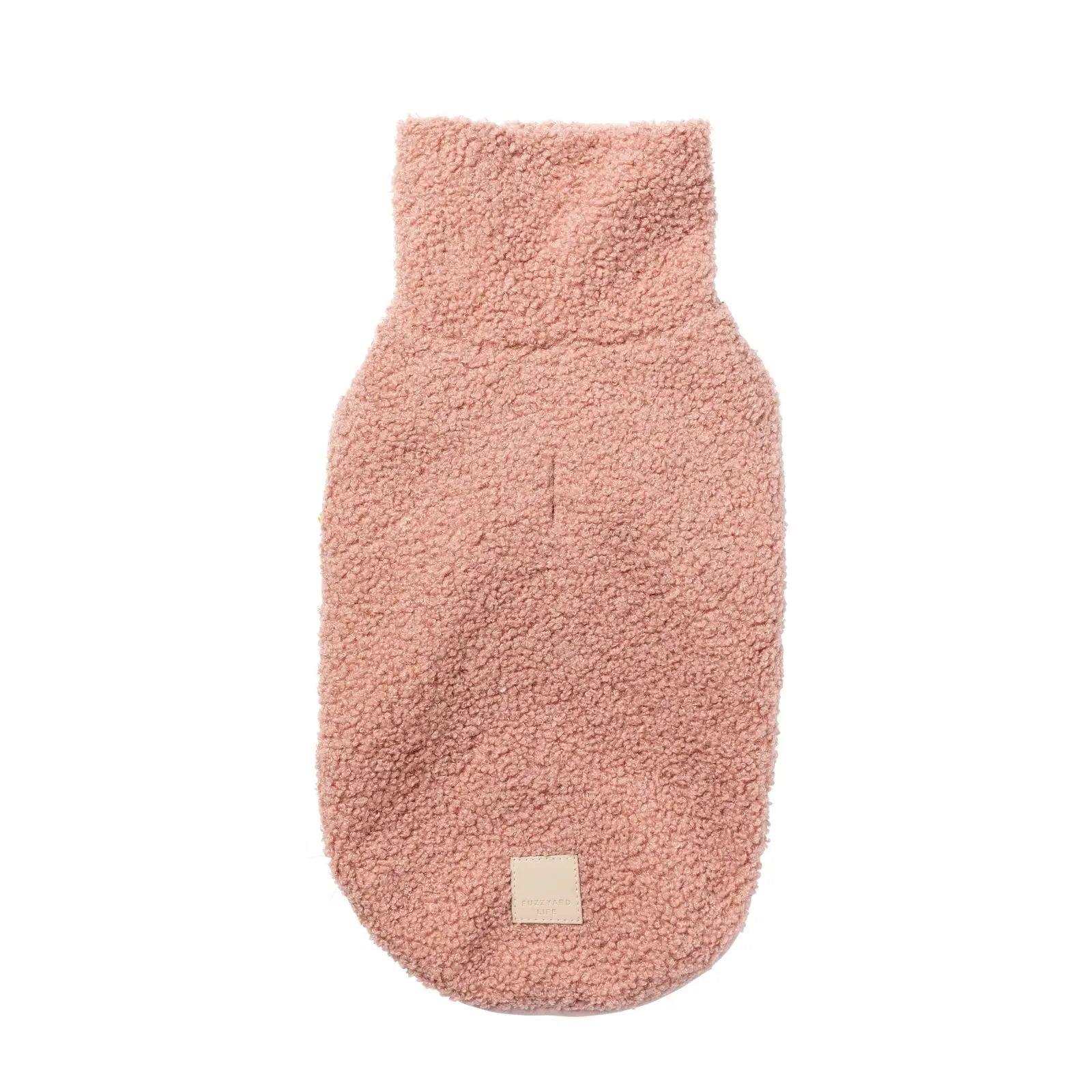 Fuzzyard Life Boucle Sweater  Dog Coat - Soft Blush Fuzzyard