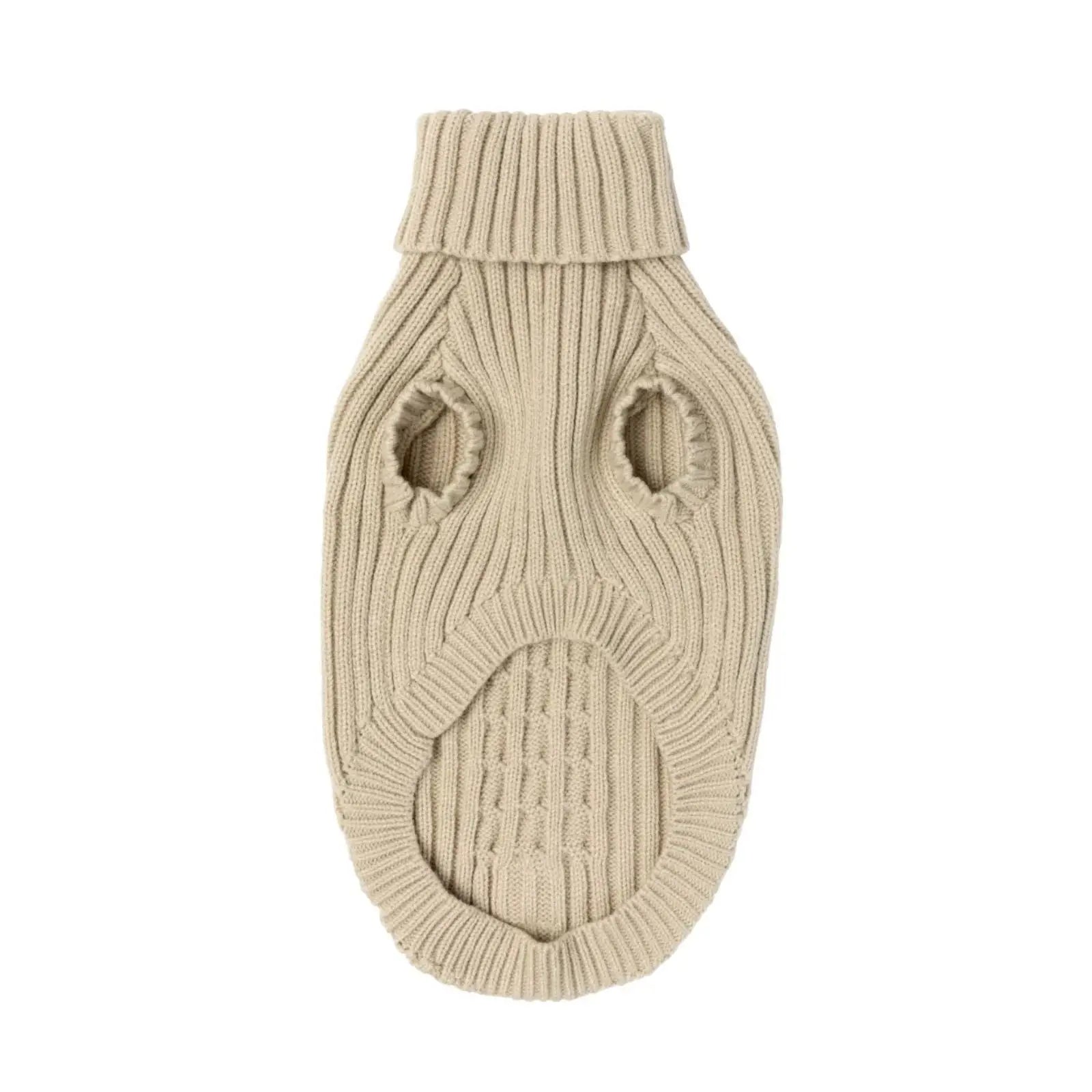 Fuzzyard Life Knitted Dog Coat - Sandstone Fuzzyard