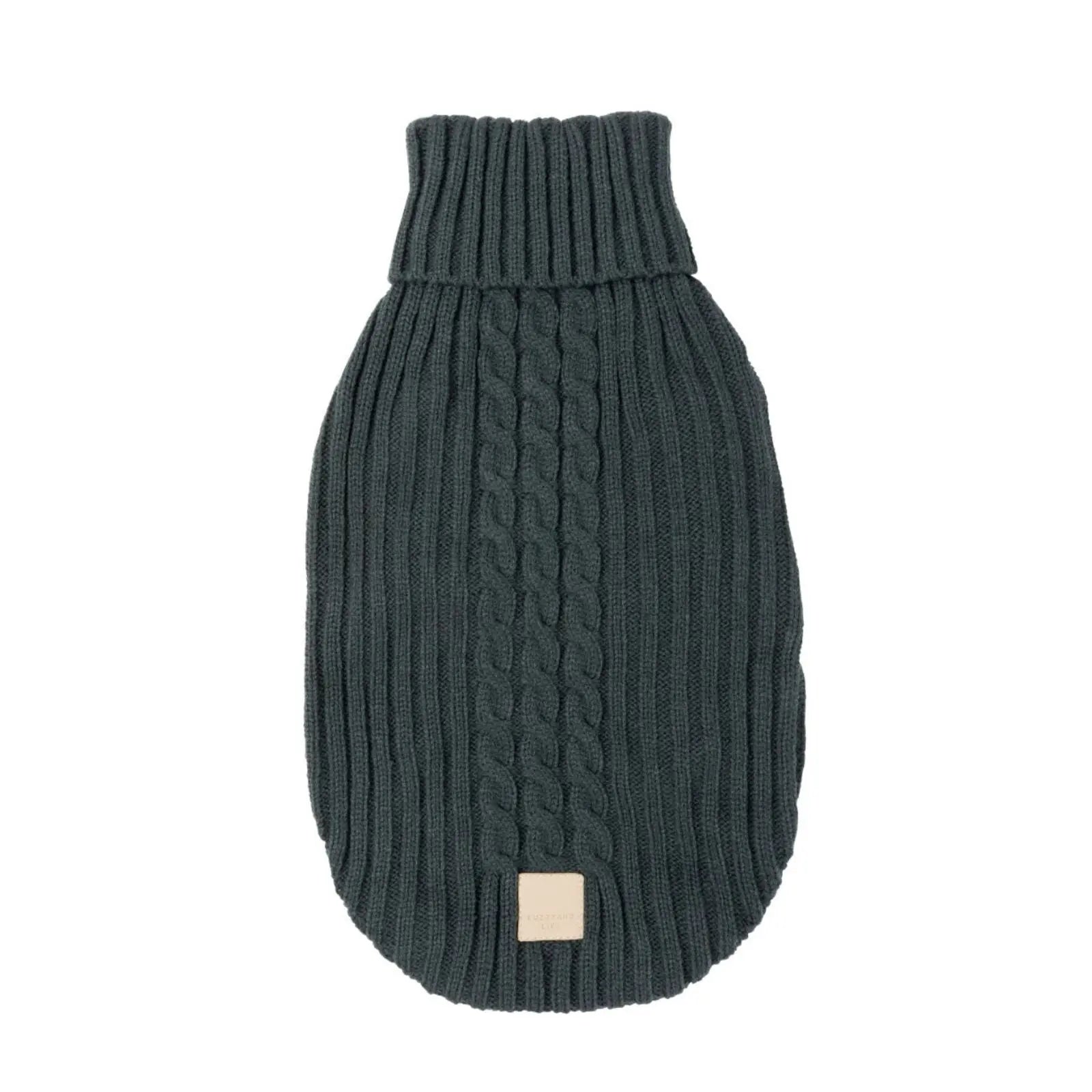 Fuzzyard Life Knitted Dog Coat - Slate Grey Fuzzyard