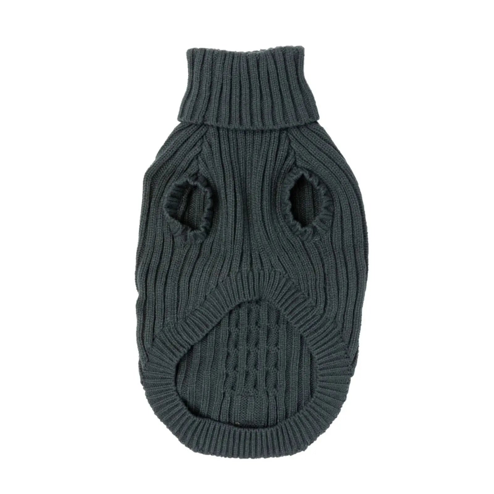 Fuzzyard Life Knitted Dog Coat - Slate Grey Fuzzyard
