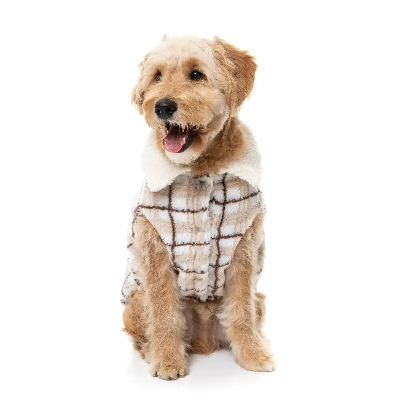 Fuzzyard The Lumberjack  Dog Coat - Beige Fuzzyard