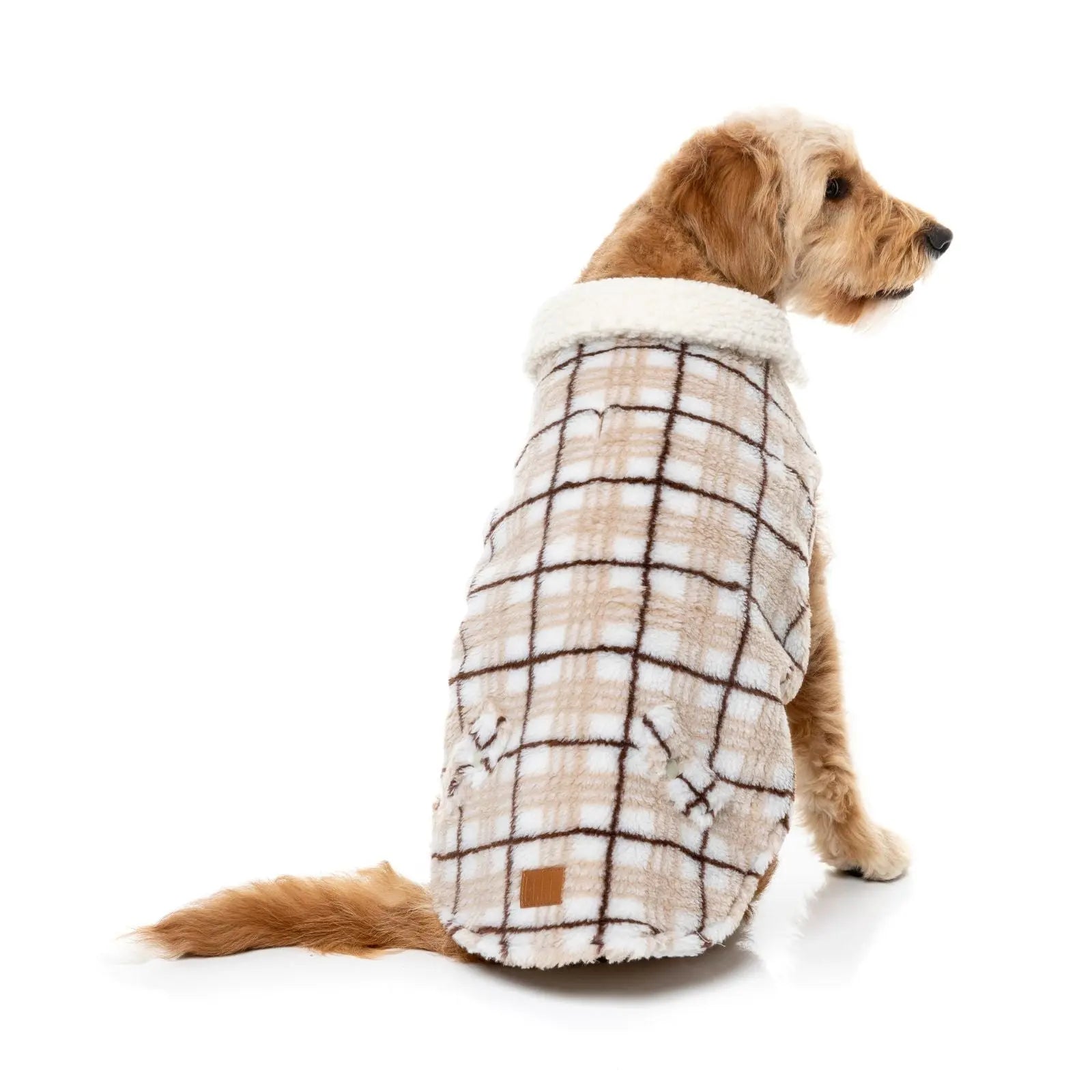 Fuzzyard The Lumberjack  Dog Coat - Beige Fuzzyard