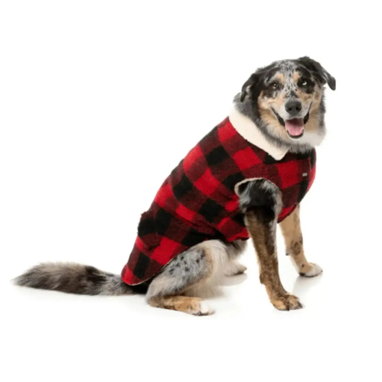 Fuzzyard The Lumberjack  Dog Coat - Red Fuzzyard