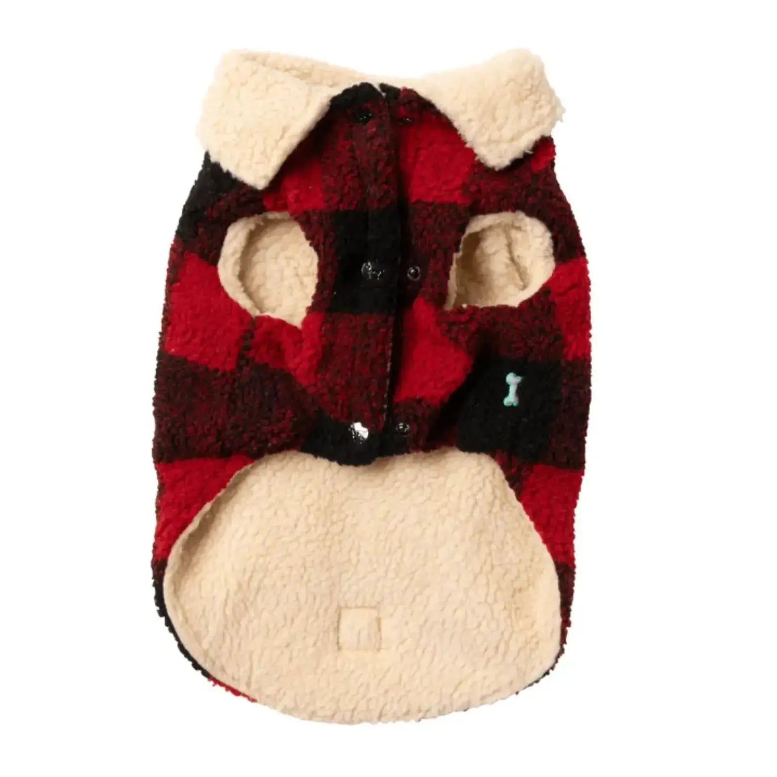 Fuzzyard The Lumberjack  Dog Coat - Red Fuzzyard