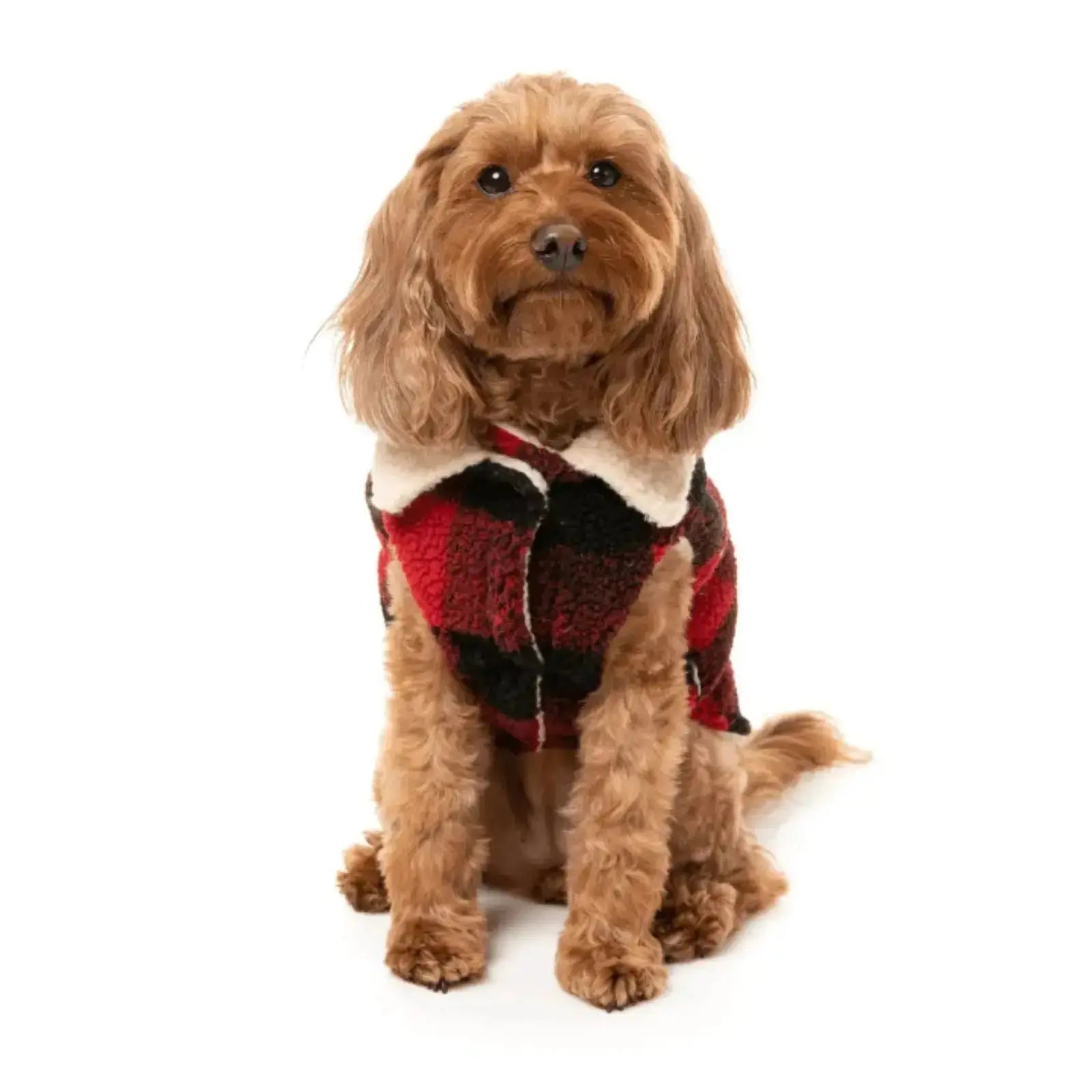 Fuzzyard The Lumberjack  Dog Coat - Red Fuzzyard