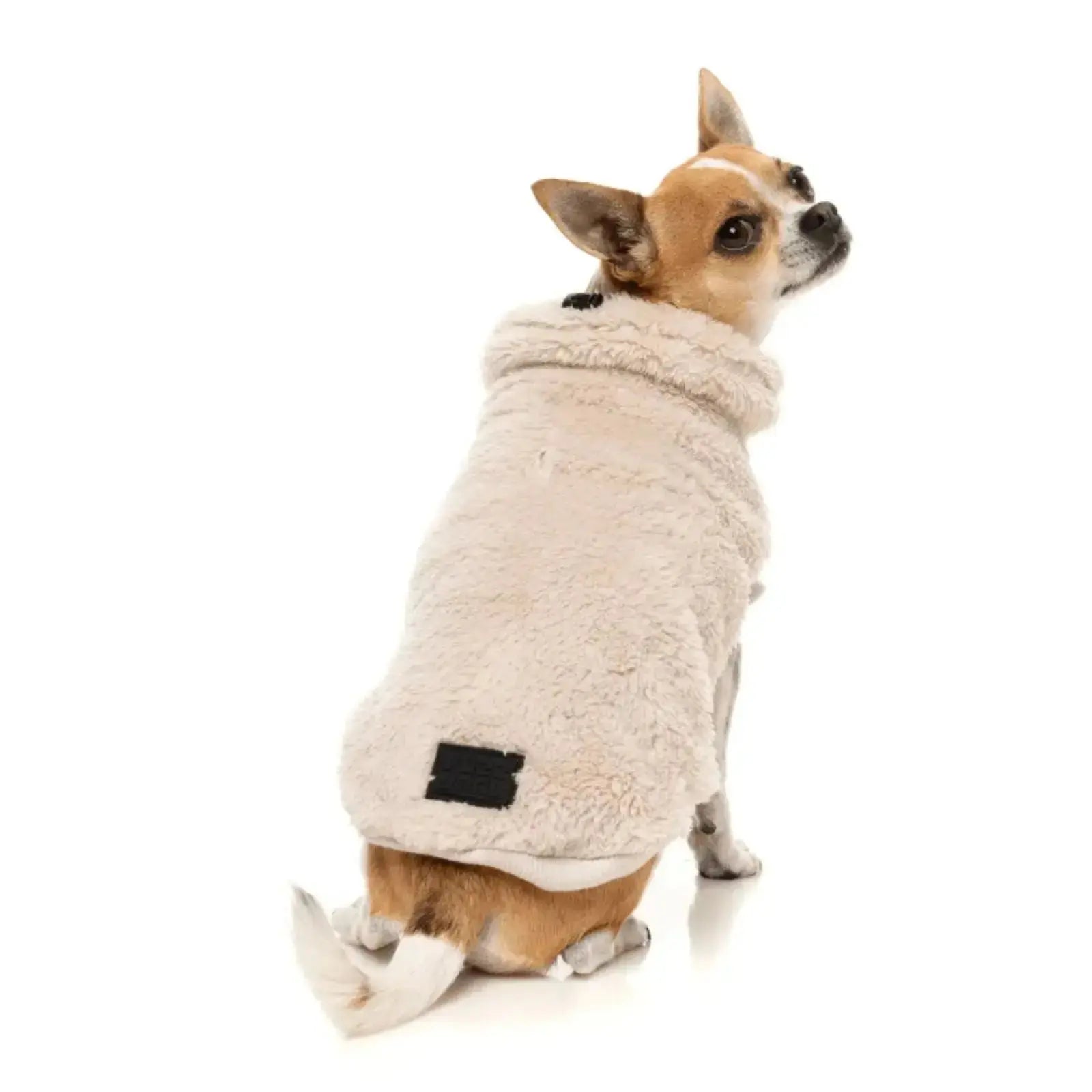 Fuzzyard Turtle Teddy Sweater  Dog Coat - Beige Fuzzyard