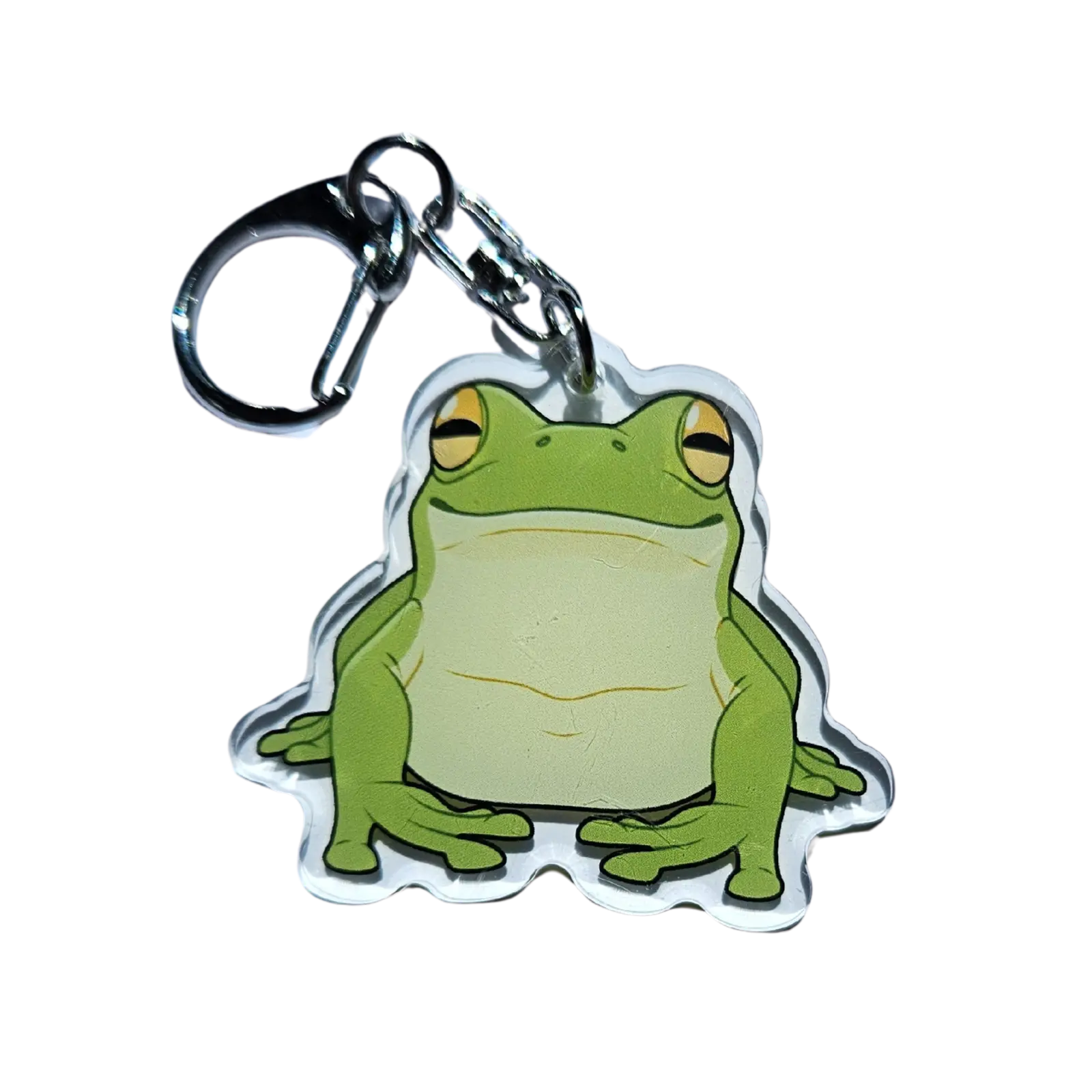 Green Tree Frog Acrylic Keychain Hecko Gecko