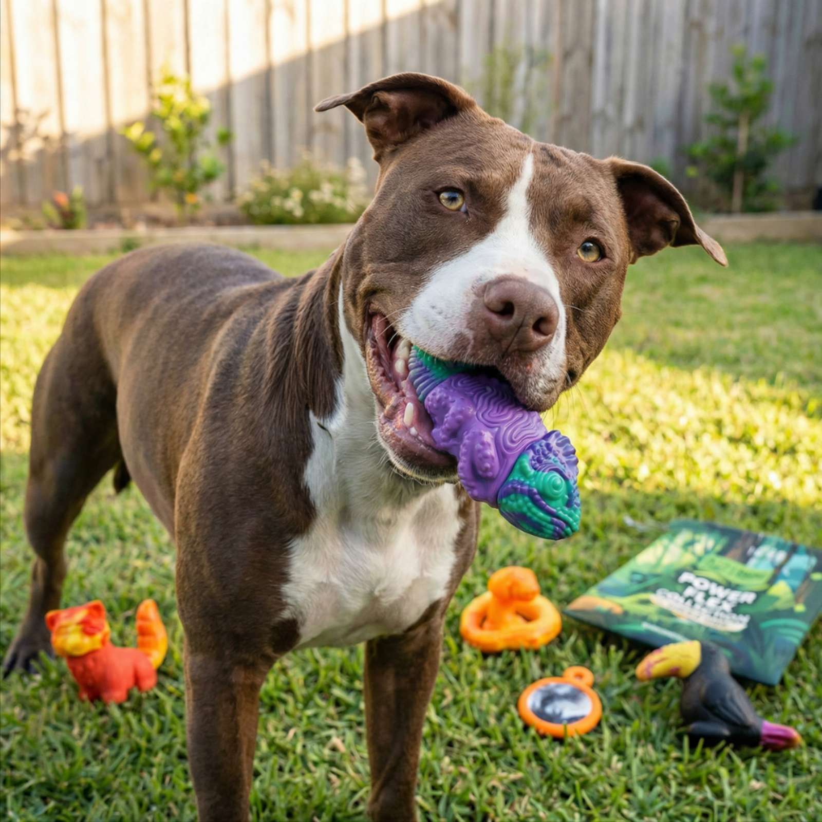Happy Staffy Co. PowerFlex Jungle Collection Dog Toys (Gift box)