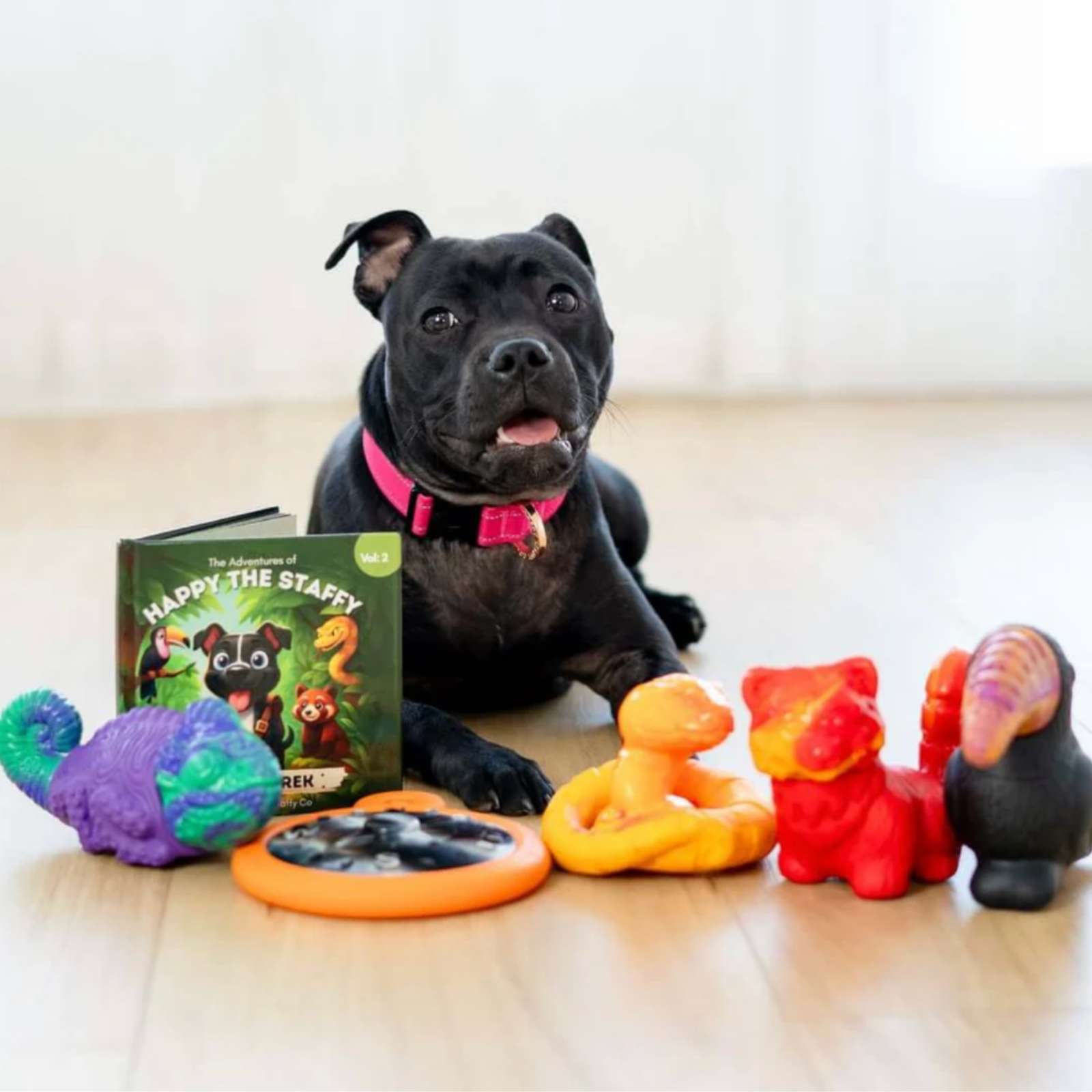 Happy Staffy Co. PowerFlex Jungle Collection Dog Toys (Gift box)