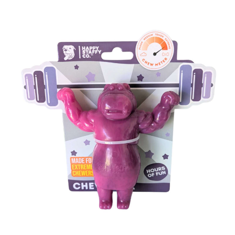 Happy Staffy Co. Chomp-O-Potamus Tough Dog Toy