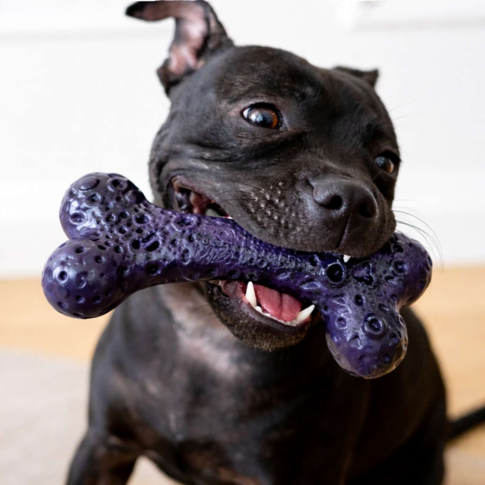 Happy Staffy Co. Crater Bone Tough Dog Toy