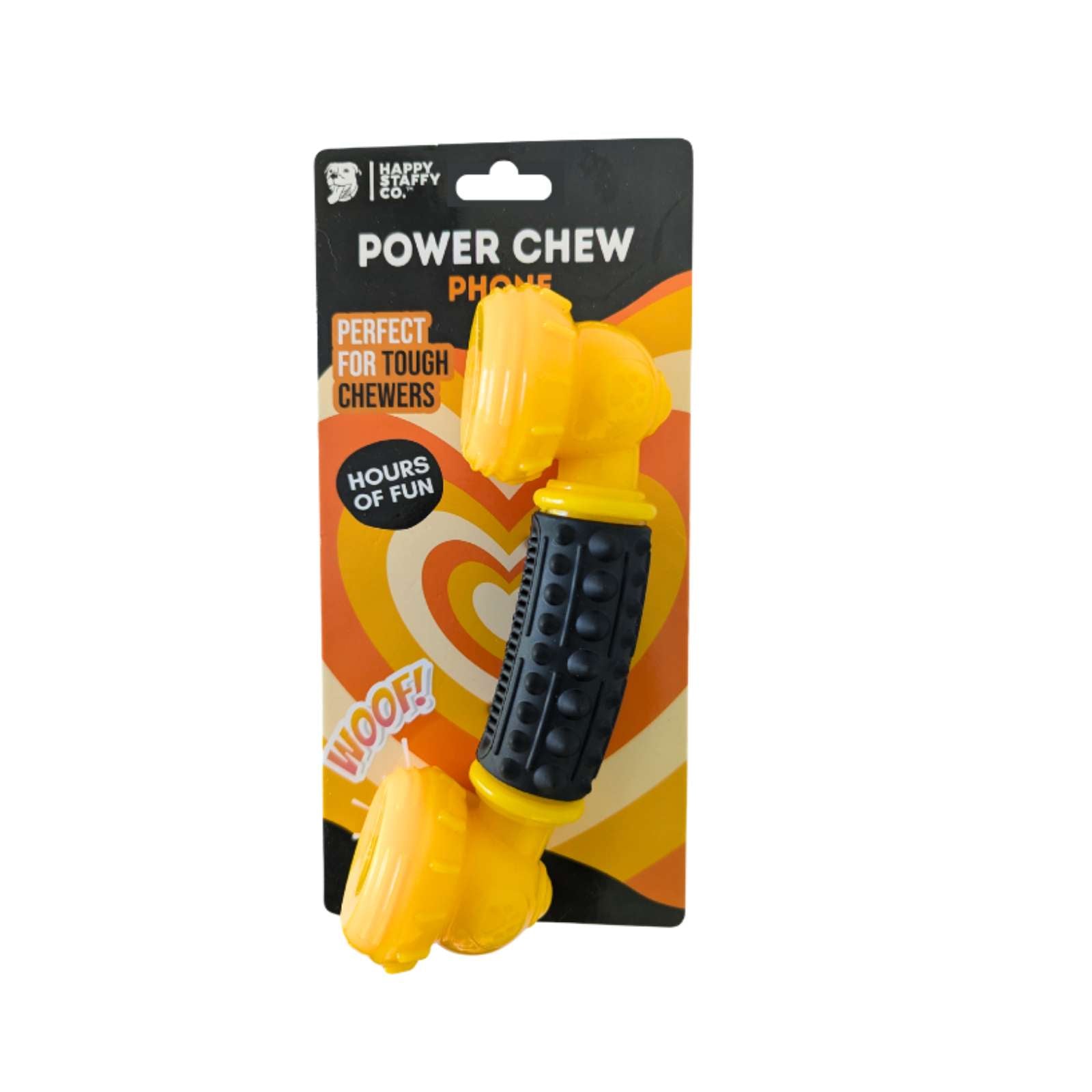 Happy Staffy Co. Power Chew Phone Tough Dog Toy