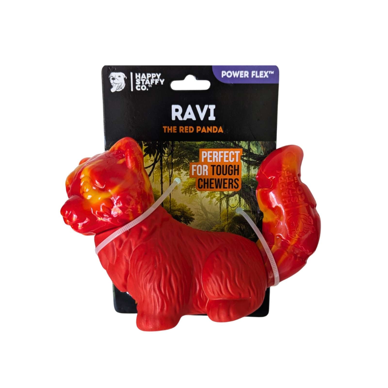 Happy Staffy Co. Ravi The Red Panda Tough Dog Toy