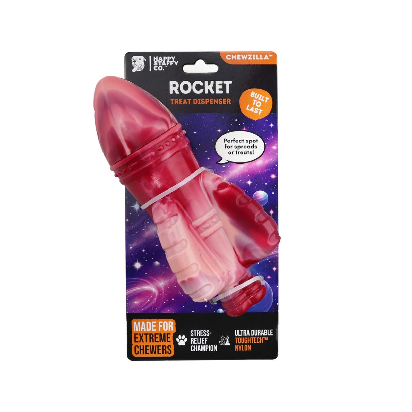 Happy Staffy Co. Rocket Tough Dog Toy