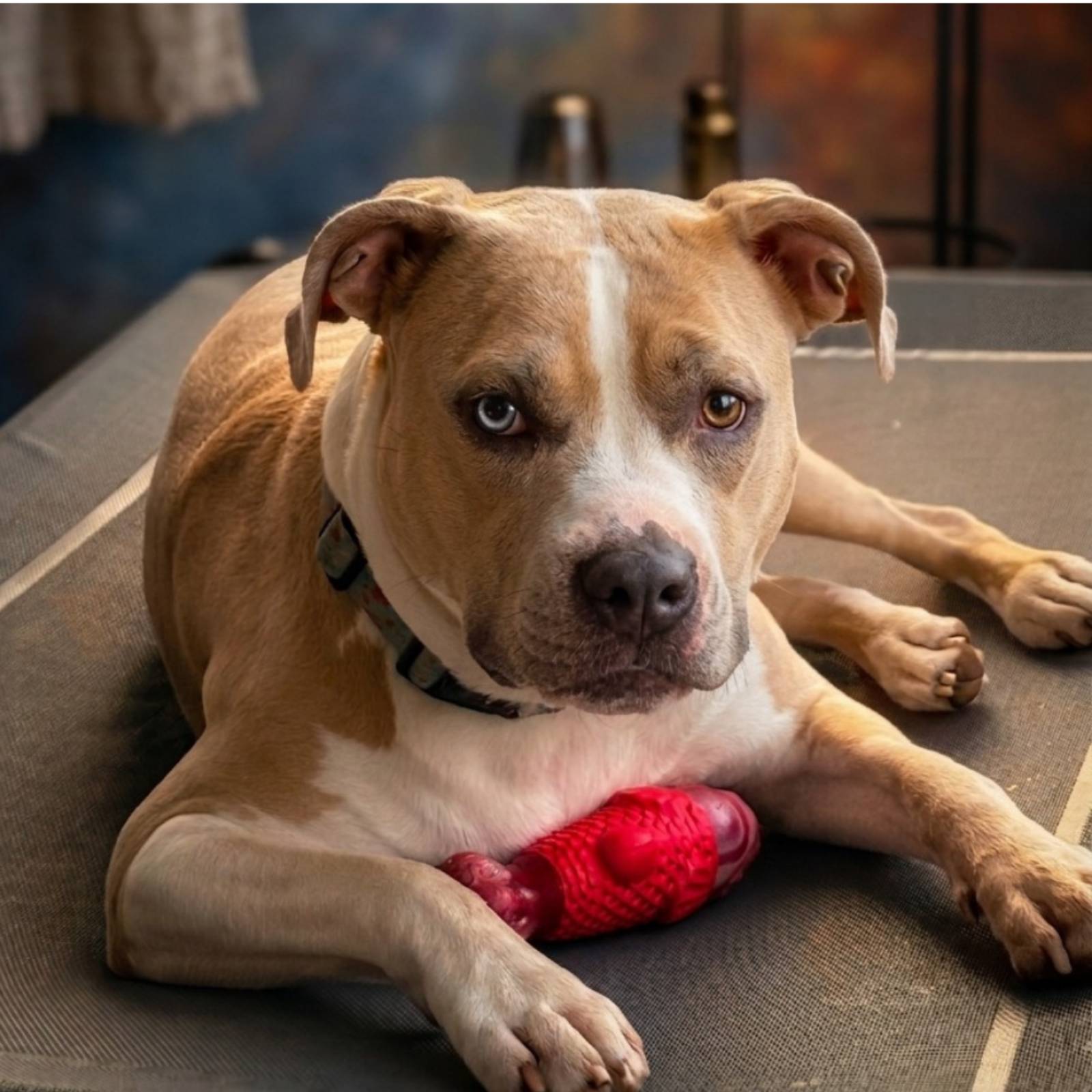 Happy Staffy Co. Squeaky Fish Tough Dog Toy