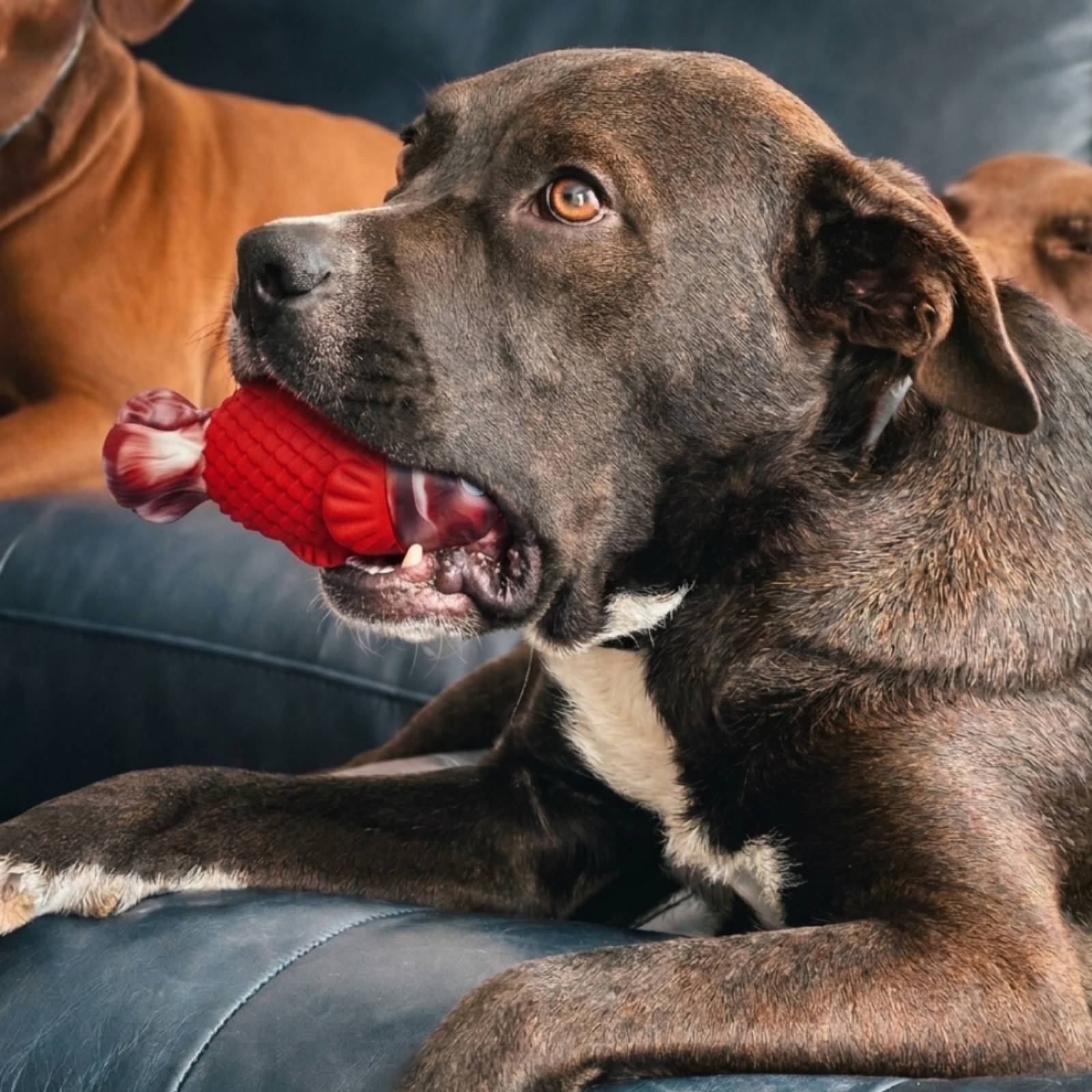 Happy Staffy Co. Squeaky Fish Tough Dog Toy