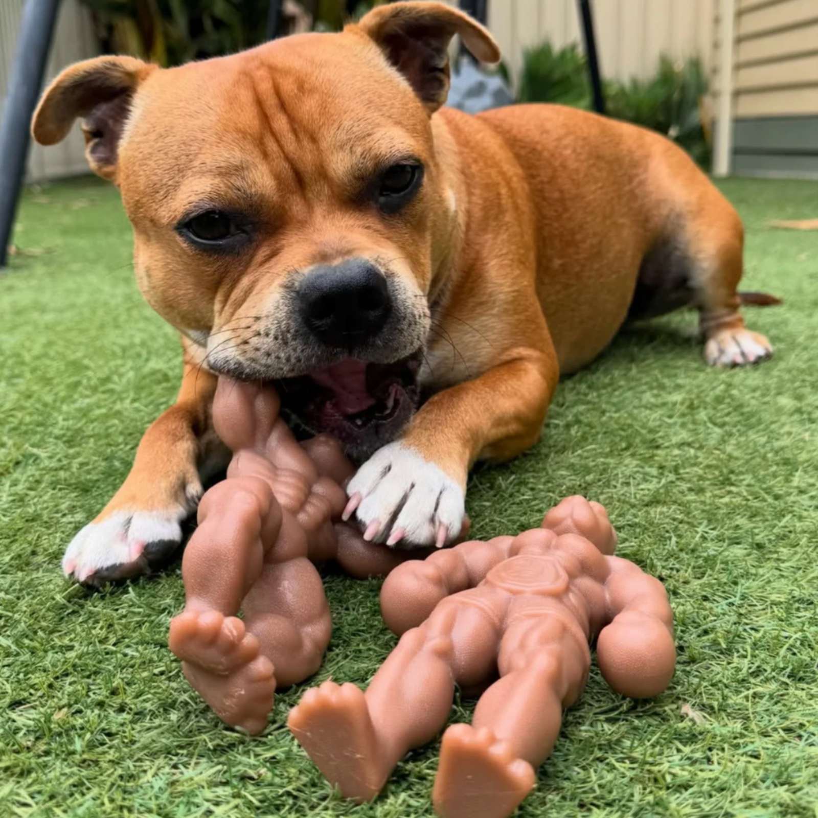 Happy Staffy Co. Staffy Balboa Tough Dog Toy