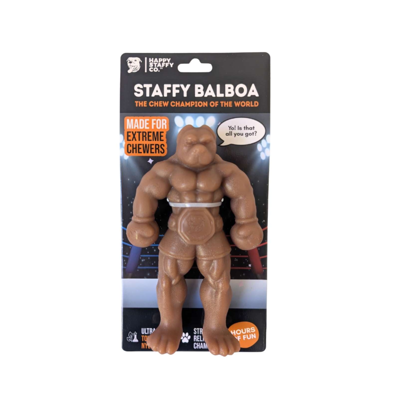 Happy Staffy Co. Staffy Balboa Tough Dog Toy