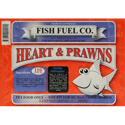 Fish Fuel Frozen Food Hearts & Prawns