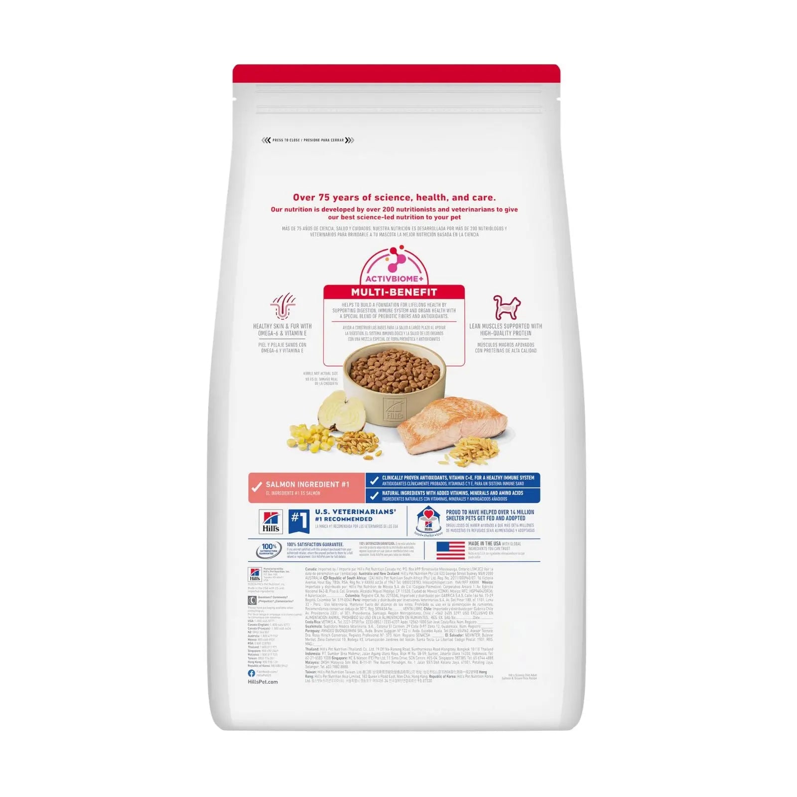 Hill's Science Diet Cat Dry Food Adult Salmon - 2.9kg Hills