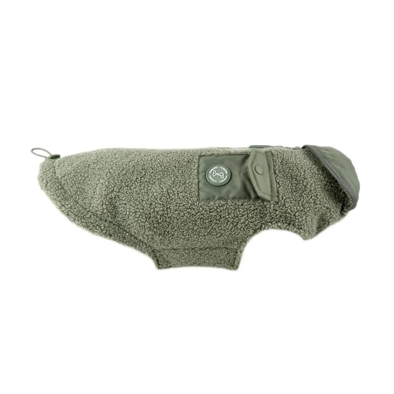 Huskimo Boucle – Gum Leaf Green Warm Winter Dog Jacket (Dachshund Fit) Huskimo
