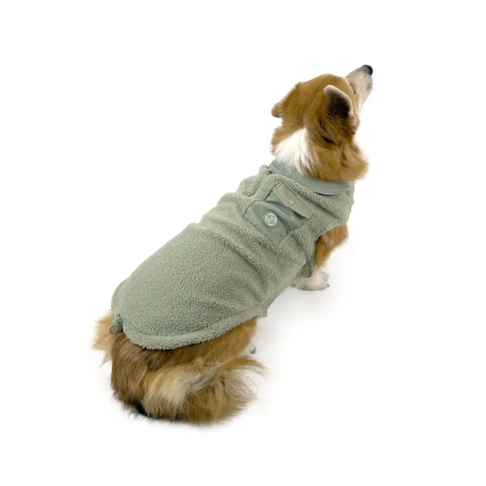 Huskimo Boucle – Gum Leaf Green Warm Winter Dog Jacket Huskimo