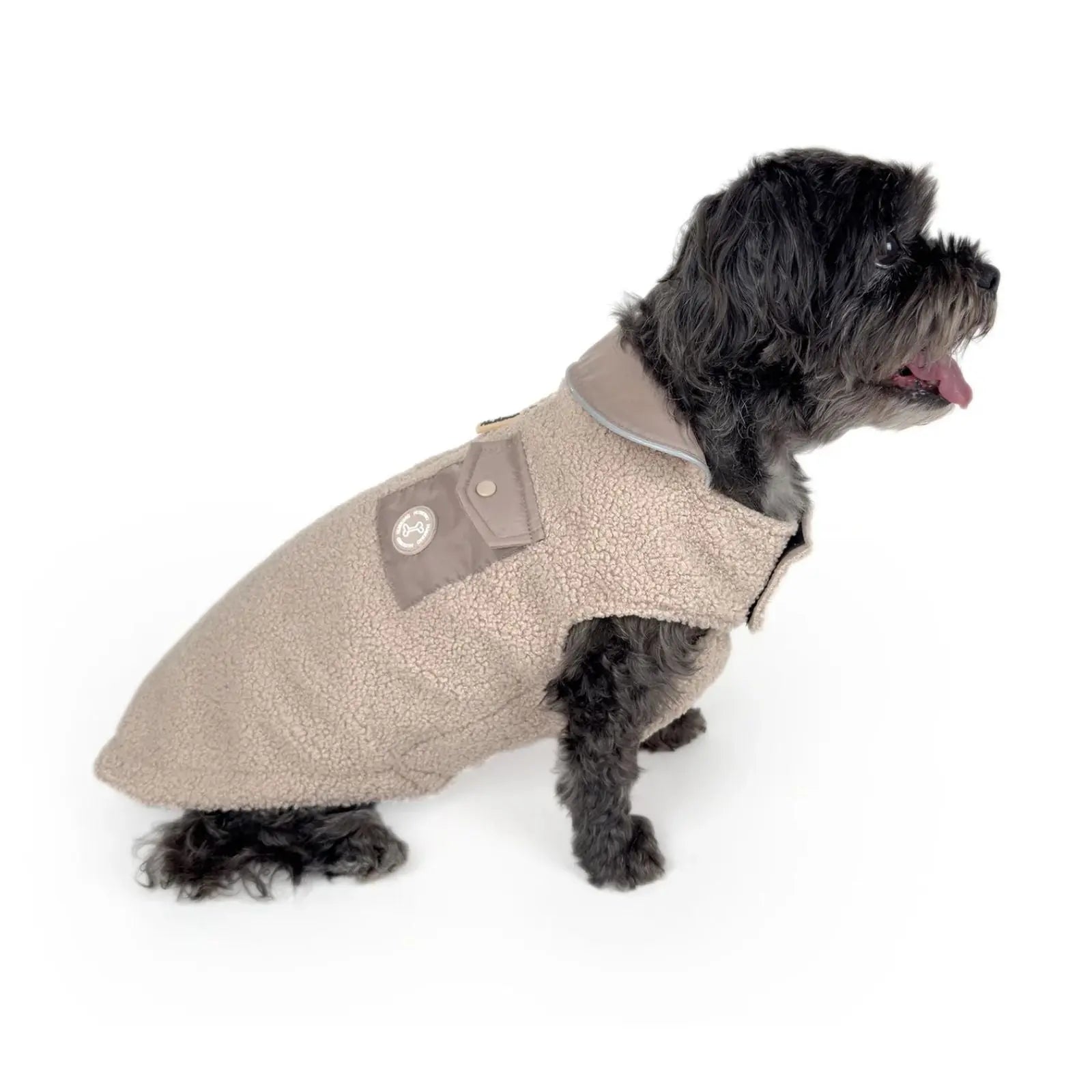 Huskimo Boucle – Oatmeal Warm Winter Dog Jacket Huskimo
