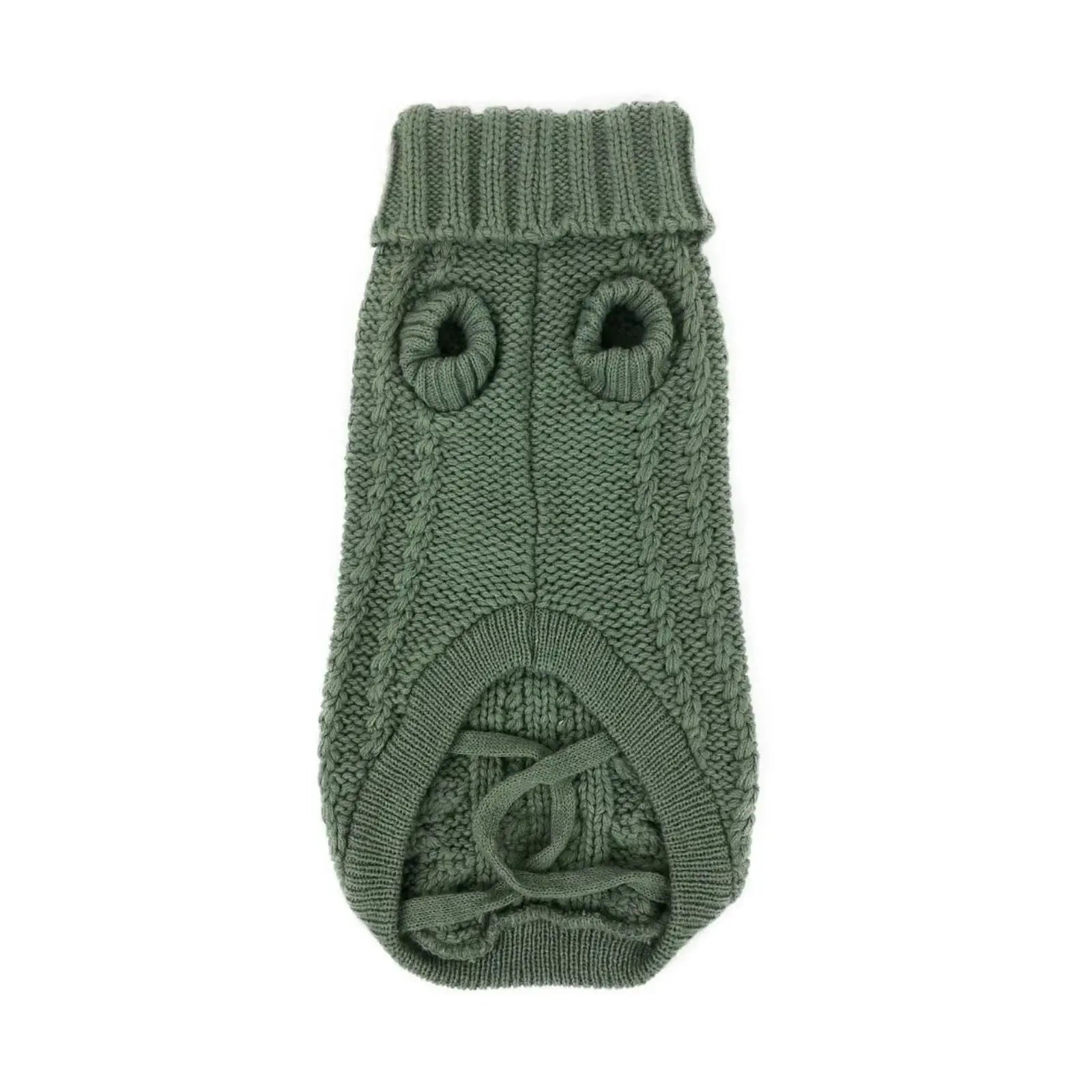 Huskimo French Knit – Eucalyptus Soft Stretch Dog Jumper Huskimo