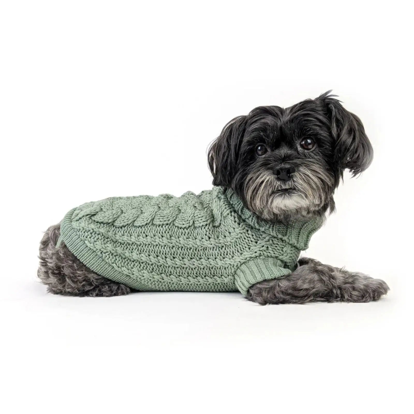 Huskimo French Knit – Eucalyptus Soft Stretch Dog Jumper Huskimo